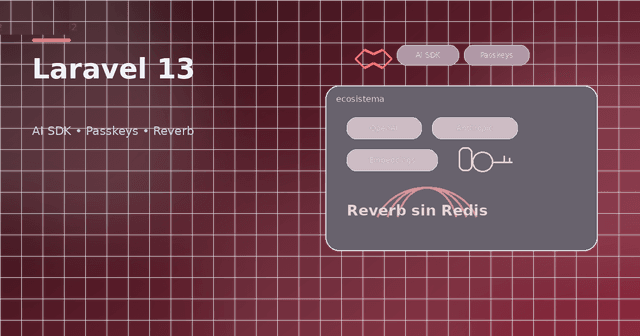 Laravel 13: AI SDK estable, Passkeys nativos y Reverb sin Redis