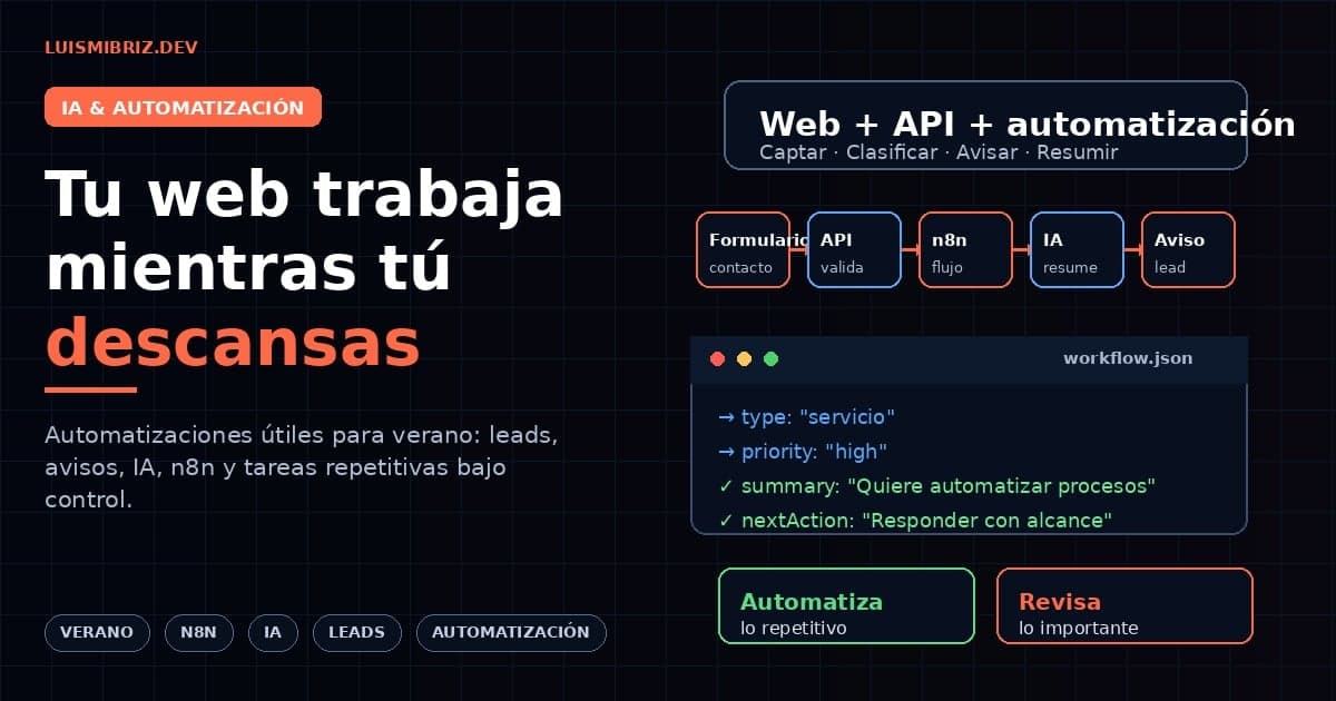 Tu web trabaja mientras tú descansas: automatizaciones útiles para verano